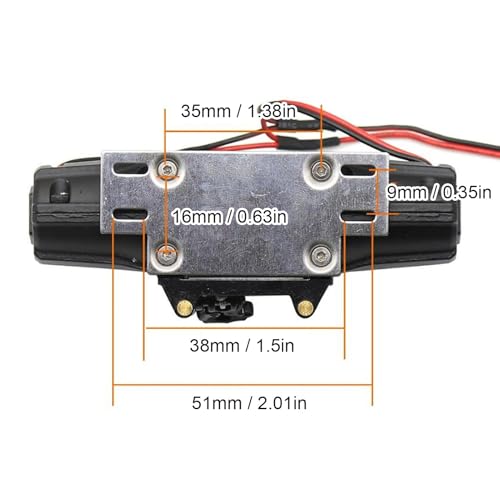 Treuil à chenilles télécommandé 5 11V accessoire camion RC 1/10 - 5