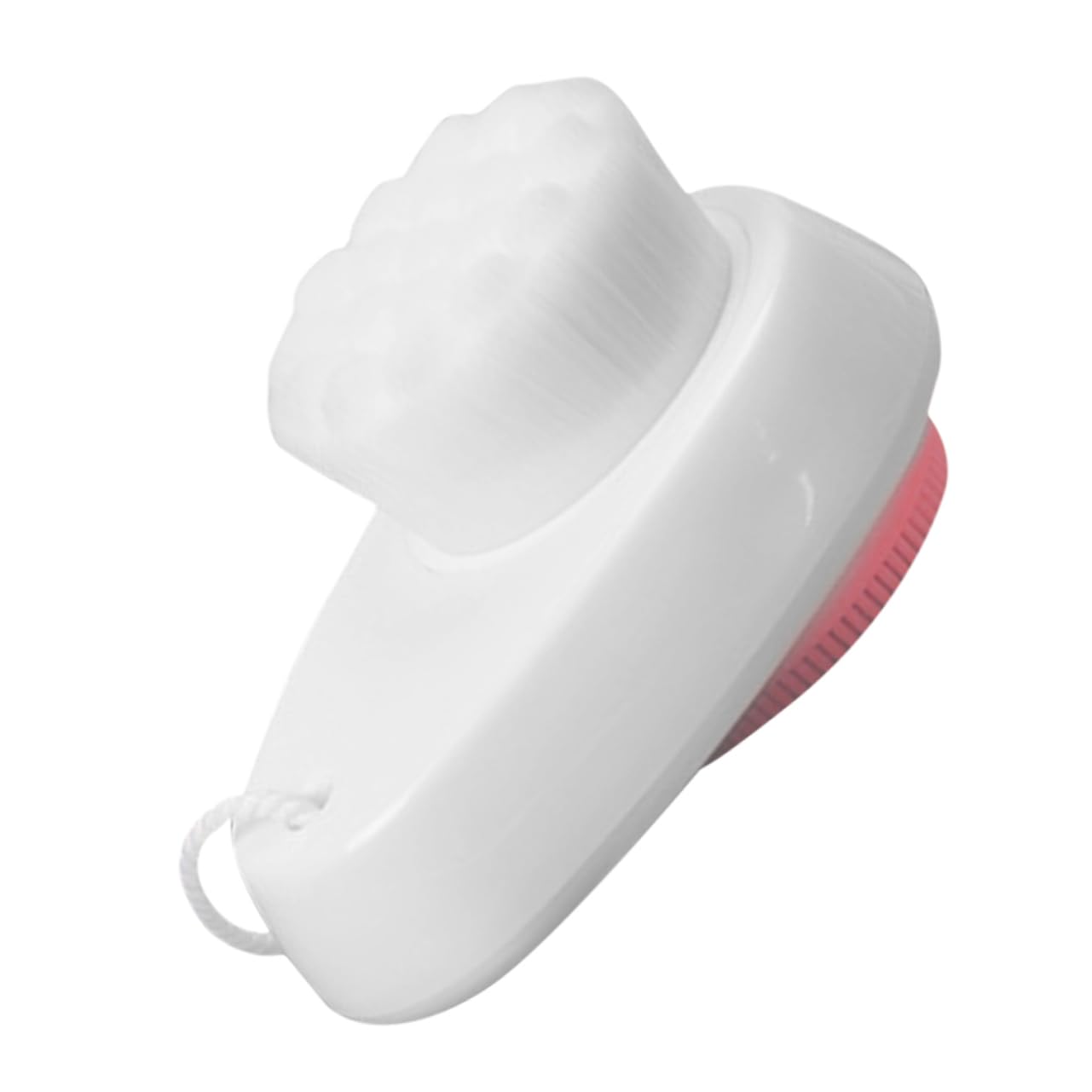 FOMIYES Silicone Facial Scrubber Brush Dual Sided Exfoliating Tool with Ergonomic Grip for Deep Cleansing Gentle Face Wash and Skin Care Soft Bristles for All Skin Types