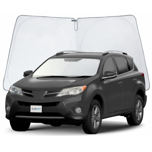CLIM ART Windshield Sun Shade for Toyota RAV4 2013-2018, Custom-Fit