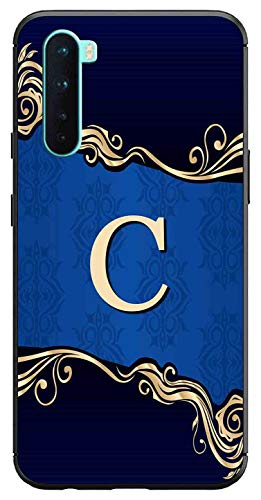 Image of Amazon Brand - Solimo Designer Blue Pattern Alphabet-C Printed Soft & Flexible Hybrid Back Case Mobile Cover for OnePlus Nord