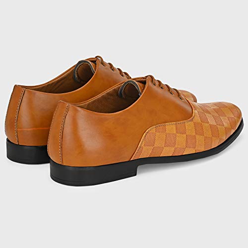 Image of Centrino Mens Formal Shoes|Elegant Lace Up Derby for Business & Casual Wear | Premium Craftsmanship for a Stylish & Sophisticated Look | Cushioned Insole for All-Day Comfort & Support (3401)