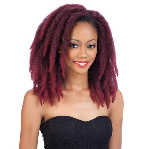 Freetress Equal Synthetic Hair Braids Double Strand Style (Havana Twist) Cuban Twist Braid 12" (6-Pack, 1B)