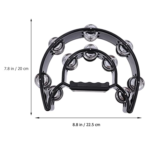 MILISTEN Pandeiro para adultos, pandeiro para adultos, pandeiro de igreja para adultos meia mão