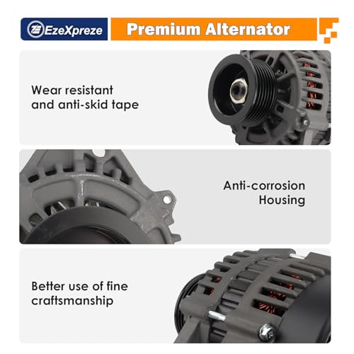 Image of Ezexpreze 8460 New Alternator for Mercruiser Model 350 Mag MPI, 4.3L EFI, 454 Mag Bravo MPI, 5.7L Ski, 7.4L MIE, MX 6.2L 20099, 400-12151, Apr-93, 862031, 113685