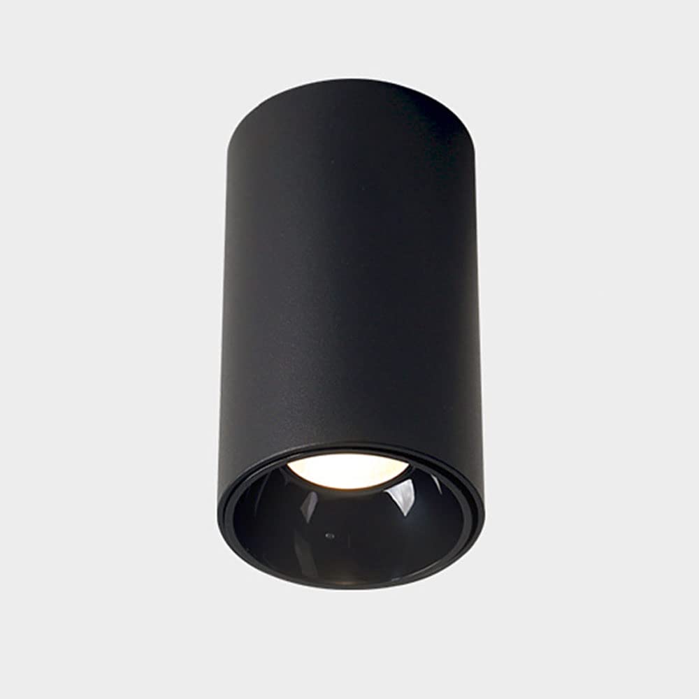 Plafonniers d'intérieur cylindriques en aluminium LED pour salon et couloir