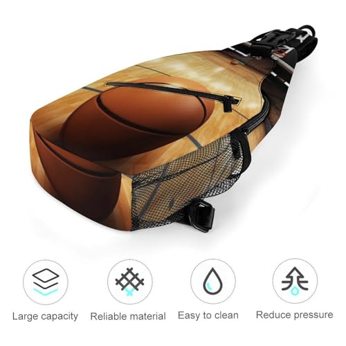 Mochila tipo sling para baloncesto estilo urbana blanca miniatura 5