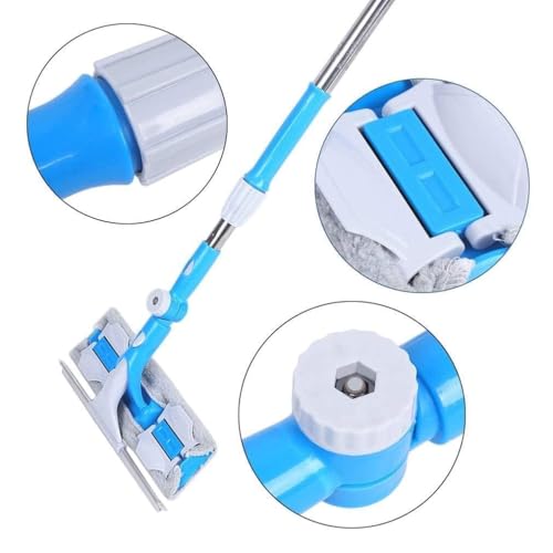 Image of 2-in-1 Rotatable Glass Wiper & Cleaning Brush | Easy Cleaning Window Mop | Streak-Free Glass Cleaner for Home, Office, Car Windows
