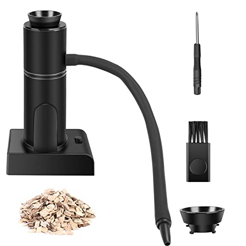 Ufanittel Portable Smoke Gun,Cocktail Smoker,Smoking Gun Includes Wood Chips and Accessories, Portable Smoke Infuser For Meat, Drinks, BBQ, Cheese, Veggies & Sous Vide