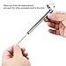 CZC AUTO Pencil Tire Pressure Gauge, Dual Head Trucks Air Gage, Accurate Mechanical Dually Chuck Wheel Service Checker, Stainless Steel Stem for Car RV ATV Motorcycle Bike, 10-120PSI (Silver, 1 Pack)