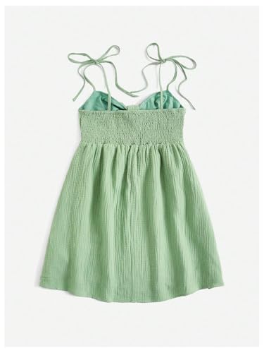 Image of SOLY HUX Women's Summer Cami Sun Dress A Line Tie Shoulder Y2k Cute Casual Short Mini Beach Babydoll Dresses