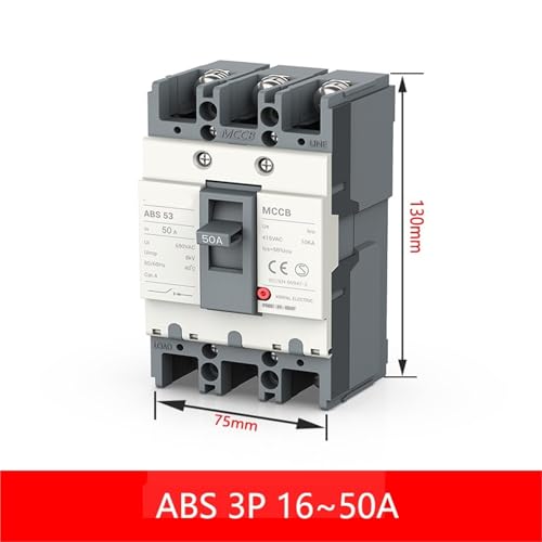 Disjoncteur boîtier moulé AC MCCB 3P 63A triphasé 380v tension AC690V