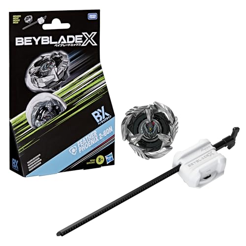 Beyblade X Feather Phoenix 2-60N BX Starter Pack Set with Takara Tomy Defense Type Top and Launcher,...