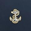 Armed Forces Gear US Navy Anchor Embroidered Fleece Hooded Sweatshirt (Navy), Navy, Medium #4