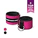The X Bands - Ankle Cuff For Cable Machine - Ankle Straps - Gym Ankle Strap For Cable Machine - Neoprene Booties - Xbands Resistance Bands - X Bands Booty Bands - Ankle Workout Strap - Pink