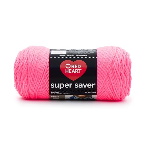 RED HEART Super Saver Yarn - Pretty 'n Pink