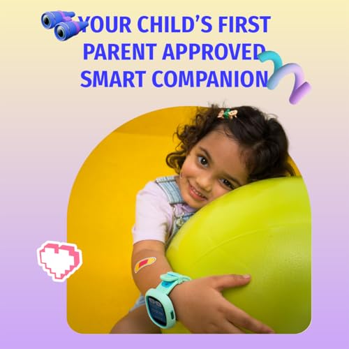 Image of Noise Junior Champ 3 Smart Watch for Kids | 3-in-1 Look with 2 Switchable Bumpers, in-Built Learning Hub, Habit Builder, Exam & School Mode, SOS, 100+ Cloud Faces, Parental Control (Black Blaze)