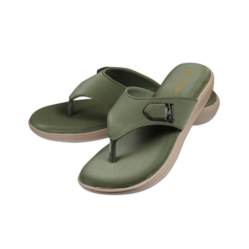 Image of ORTHO CLUB Fancy doctor slippers | Stylish chappal for women | Comfortable flat sandals for women stylish