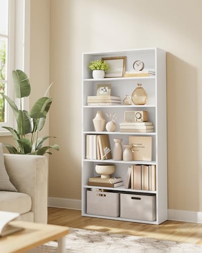 VASAGLE Bookcase, 6-Tier Shelving Unit, 80 x 24 x 160.7 cm - Image 2
