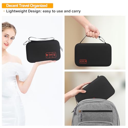 Image of Elonbo Diabetic Supplies Travel Case for Glucose Meter Diabetes Testing Kit | Portable Diabetes Testing Kit Storage Organizer Bag, Glucose Meter Insulin Pen Carrying Case for Test Strips Lancets, Black