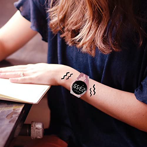 Image of Kids Watches for Girls Boys Digital Sport Watch with Step Counter Pedometer Vibration Alarm Clock, No App Waterproof Fitness Tracker Kids Watch Boys Girls Teens Students Ages 5-16