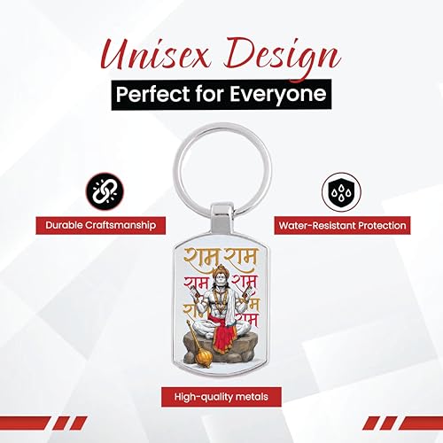 Image of Stylish Metal Keychains with Permanent Glossy Print - Inspirational Quotes & Spiritual Designs - Perfect Key chains for loved ones, Personal Use, Gifts & Return Gifts