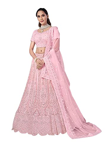 Rosa India Net Dori & Zarkan Diamond Novia Recepción Lehenga Chaniya Choli Dupatta 6228