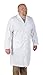 CONDOR 4TVR5 Lab Coat, Mens, White, XL