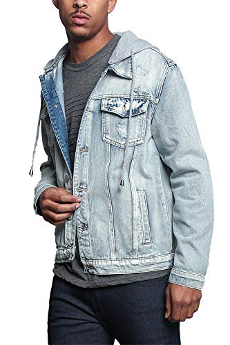Image of VICTORIOUS Men's Distressed Denim Jacket