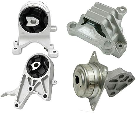 Compatible with 2008-2012 Chevrolet Malibu 2.4L 6 Speed Trans Motor & Trans Mount Set : A5398, A5504, A5503, A5598 - K2492