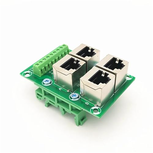 Bloque de terminales RJ45 8P8C con placa de distribución de 4 vías 3