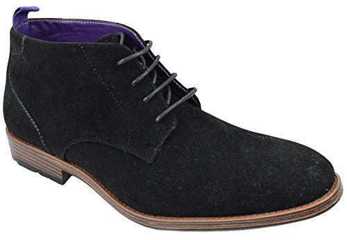 Men's Shoes Dress Semi Formal Lace Up Casual Half Boots Oxfords High Top ARIDER ANDREW-01