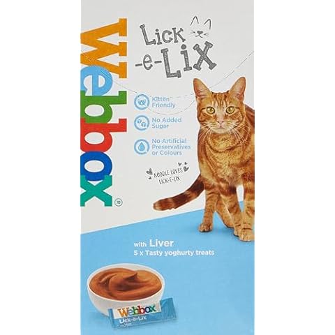 Webbox Lick-e-Lix Liver Cat Treats 5 x 10g Cover