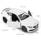 imtfzct 1/36 C63 S AMG Spielzeugauto，Kinder Spielzeugauto mit Pull Back Funktion, sammelbares Modellauto aus Leichtmetall, Geburtstagsgeschenk für Jungen und Mädchen (weiß)