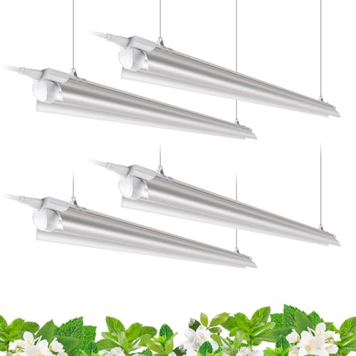 Barrina T8 Grow Lights for Indoor Plants, 4FT Full Spectrum Grow ...