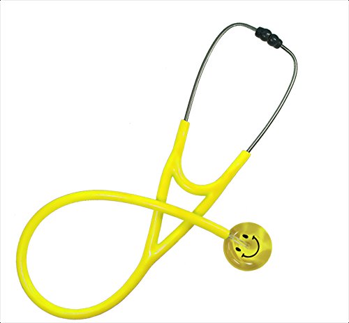 Noise Cancelling Stethoscope with Smiley Face Design - Ultrascope - Clinical Grade - Dependable Stethoscope - Stethoscope Medical - Single Adult