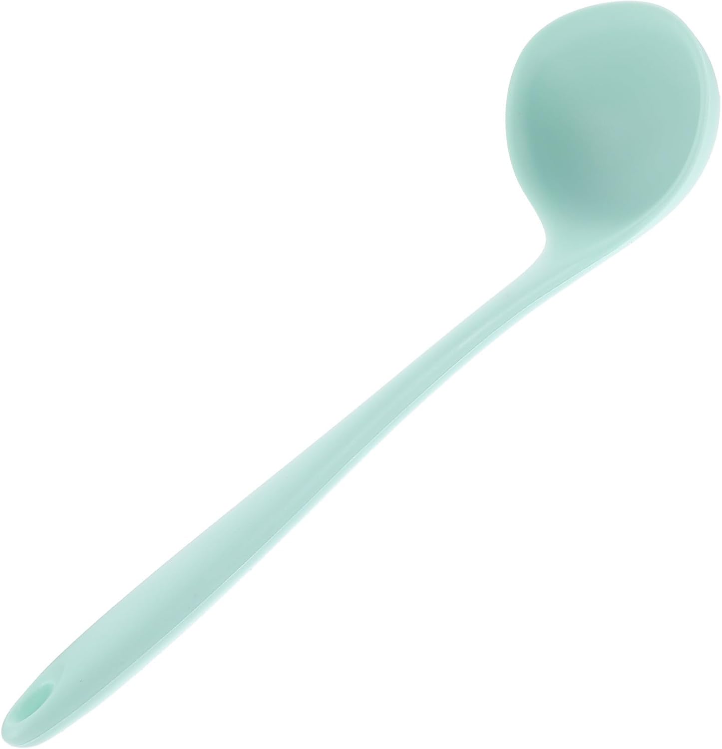 Green Silicone Soup Ladle Spoon for Cooking and Serving