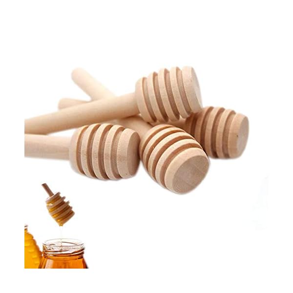 YYGMSS Miel Dipper Stick Mini dispensador de madera para coleccionar cocina comedor (3 pulgadas)