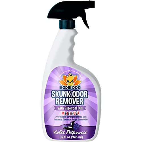Bodhi Dog Pet Deskunk Spray Odor Eliminator- Skunk Smell Remover with Essential Oils for Dogs, Cats,...