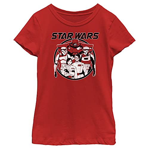 T-shirt Star Wars Visions haut de gamme rouge col rond coupe ajustée pour femme XS