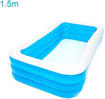 Inflatable Pool Oversize 1-2 Peoples PVC Thickened Abrasion Resistant Swimming Pool Family Interaction Summer Water Party Swimming Pool for Kids Adults Swimming Pools for Garden,Backyard, Outdoor