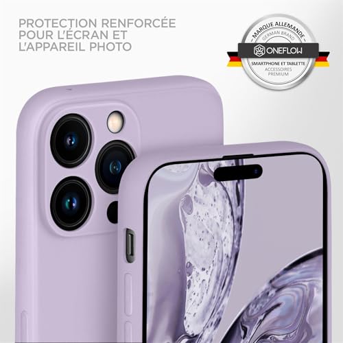 Coque souple pour iPhone 14 Pro Max silicone protection camera ecran violet - 4