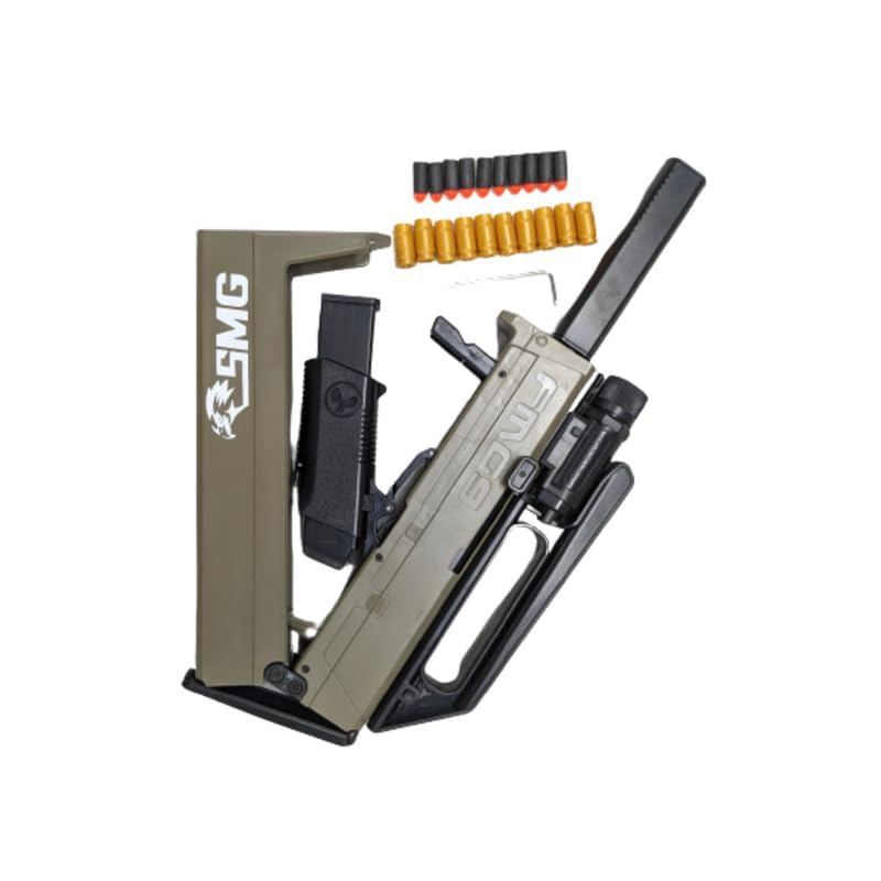 Image of FMG9 Folding Gun Toy Set for Kids - Fun and Safe Playtime Adventure Gun-Shell Ejecting Soft Bullet Toy Gun