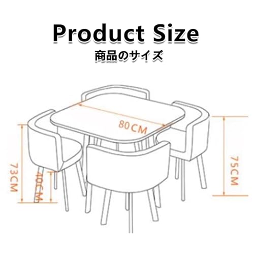 トレーニングデスク、丸テーブルセット（椅子4脚付き）、コーヒーショップ、ミルクティーショップ、リビングルーム、バルコニー、ダイニングテーブル、会議室家具、美容院、映画館など様々な用途にご利用いただけます。 [5]