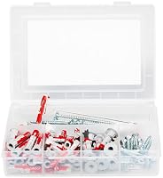 fischer Profi-Box DuoLine, Dübel- & Schrauben-Set mit 91 Schrauben, DuoTec 10, DuoBlade & DuoPower Dübeln (30 Stk. 6 x 30, 15 Stk. 8 x 40), praktische Montagebox zur Befestigung – Ansicht 4