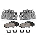 COEK00472 [2] FRONT Premium Loaded OE Caliper Assembly Set + Quiet Low Dust Ceramic Brake Pads