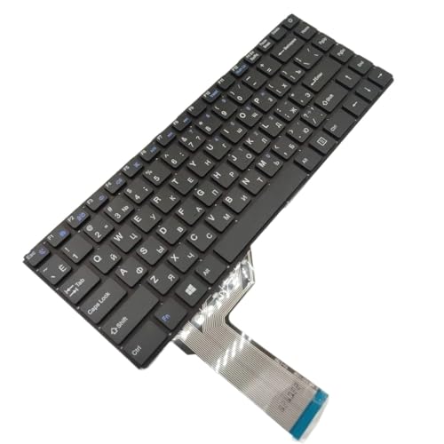 Clavier de rechange portable RU US noir pour écriture bilingue