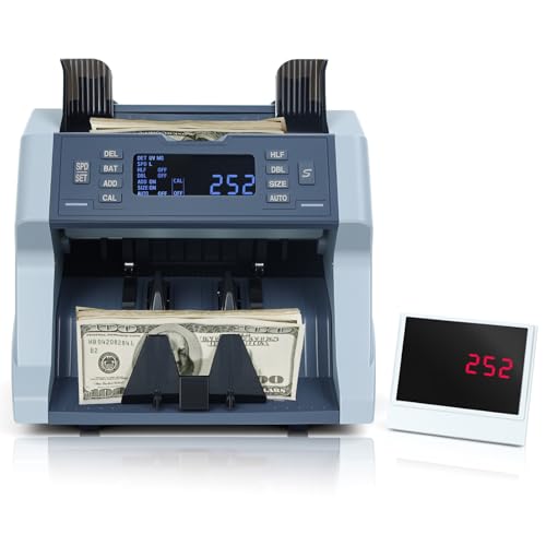 XD-500 Money Counter Machine, Mixed Denomination Bill Counters with UV