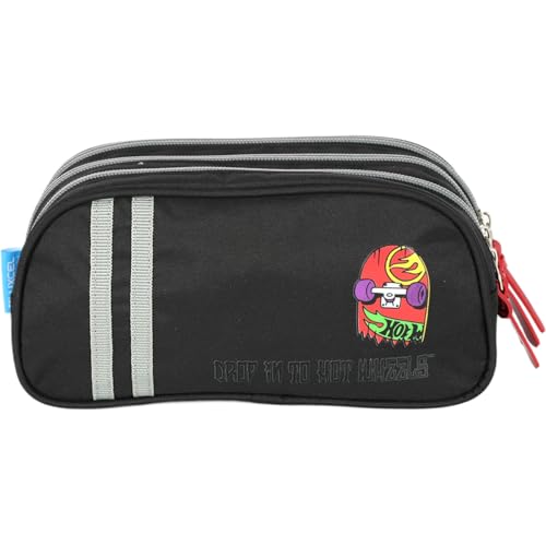 Estojo Triplo, Luxcel, Hot Wheels, Verde