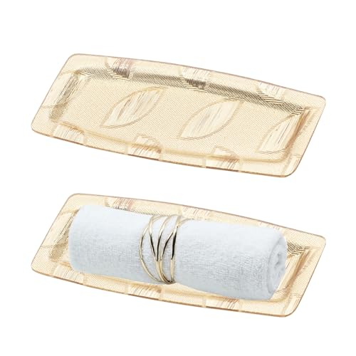 Doyime おしぼりトレイ (2枚セット) おしぼり置き おしぼりトレイ