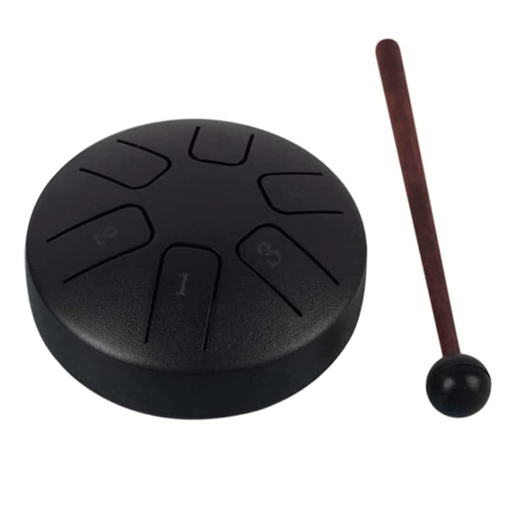 PAASHE Handpan Tambour Shaman Drum 3,8 Pouces 6 Tons Acier Langue Tambour Portable Langue Tambour débutant Adulte éthéré Tambour Handpan Tambour Haute qualité